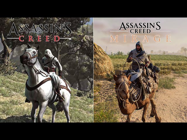 Assassin's Creed Mirage vs Assassin's Creed 1 - Gameplay Screenshots &  Graphics Comparison 