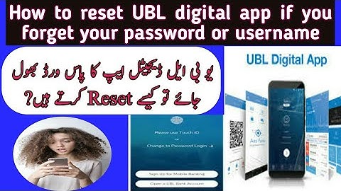 How to reset UBL digital app if you forget your password or username 2021 New update