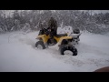 Стелс Гепард и глубокий снег | Stels Guepard and deep snow in Russia