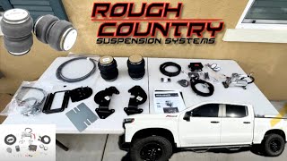 Installing Rough country air bag kit Rough country suspension Airbag install Silverado Z71