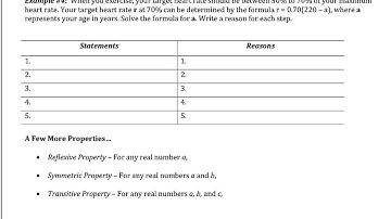 2.5: Reasoning Using Properties from Algebra