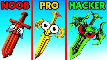 NOOB vs PRO vs HACKER BLADE SMITH