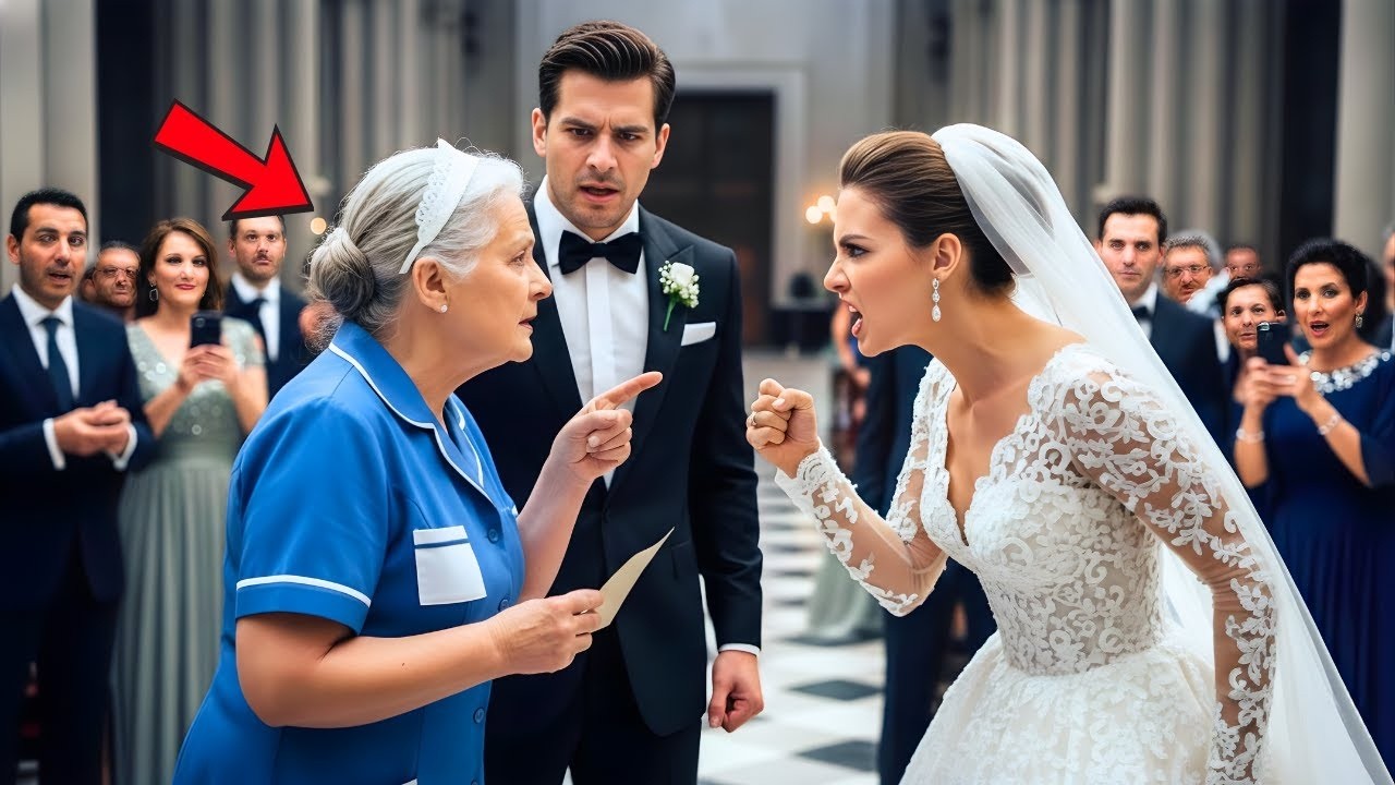POBRE LIMPIADORA ROMPE EL SILENCIO EN EL ALTAR Y EL MILLONARIO CANCELA LA BODA INMEDIATAMENTE