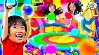 fun indoor playground and maze trampoline park for kids
