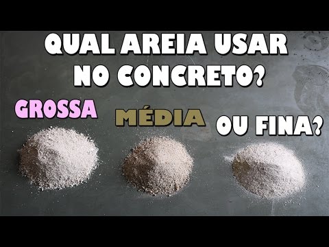 Vídeo: Que areia devo usar para concreto?