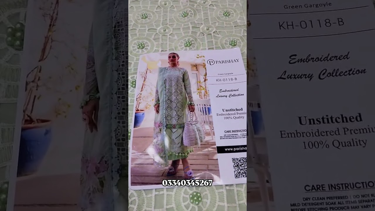 PARISHAY NEW CHIKANKARI LUXURY LAWN COLLECTION