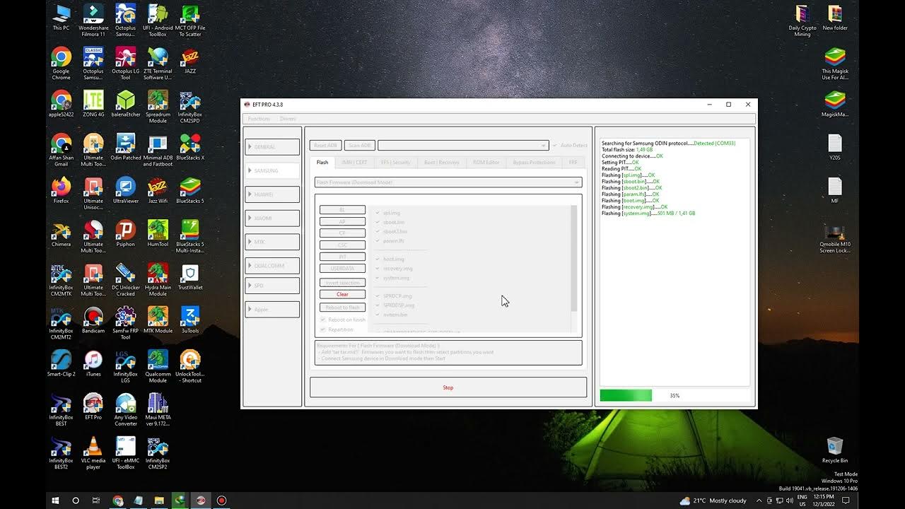 Samsung Galaxy Grand Prime Flashing by Eft Pro YouTube