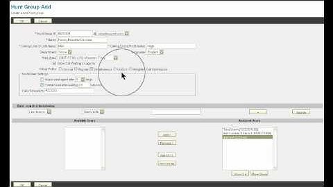 Simple Signal Hunt Group Set Up