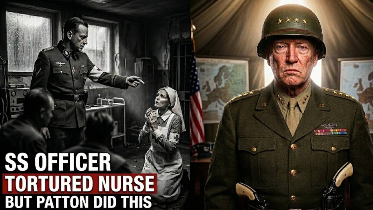 What Patton did to the SS Officer Who Tortured a Red Cross Nurse — This Moment History Never Forget
