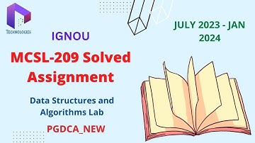 MCSL-209 Solved Assignment || JULY-23/JAN 2024|| PGDCA New || IGNOU || DalalTechnologies