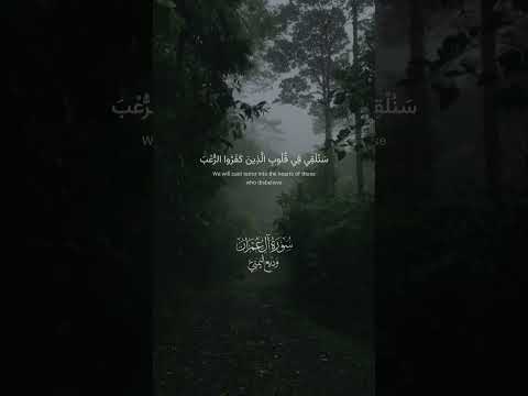 س ن ل ق ي ف ي ق ل وب ال ذ ين ك ف ر وا الر ع ب ب م ا أ ش ر ك وا ب الل ه وديع اليمني