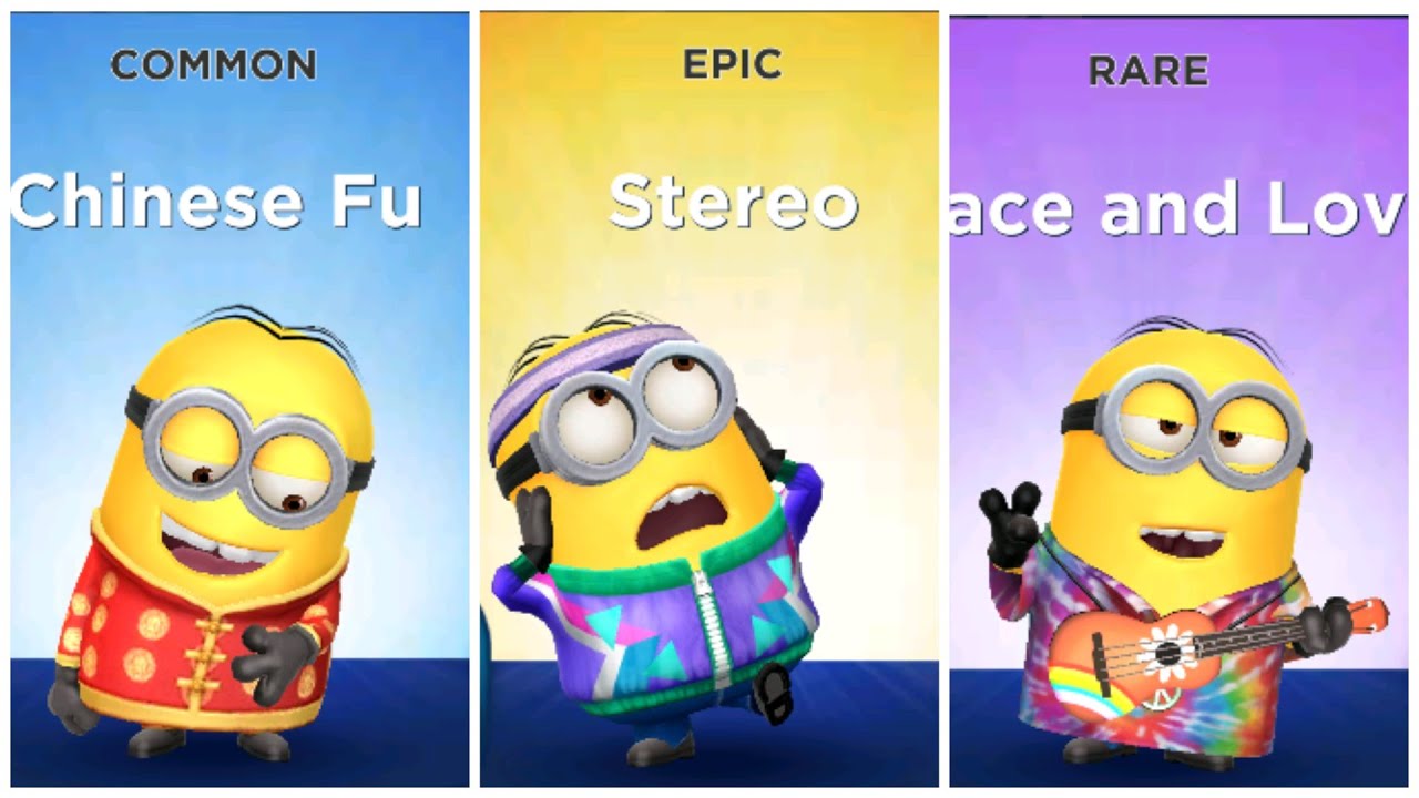 Minion Rush Stereo VS Peace and Love VS Chinese Fu
