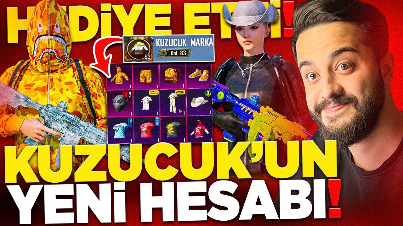 KUZUCUK UN FULL BAPE YENİ HESABI! (HEDİYE ETTİ) PUBG Mobile