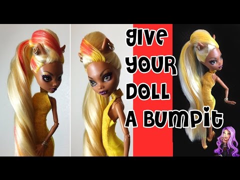 Como dar a sua Monster High boneca um Bumpit penteado