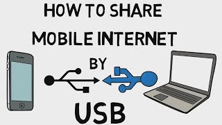 how to share Mobile Internet Via USB Without Any Software - USB Tethering Malayalam screenshot 2