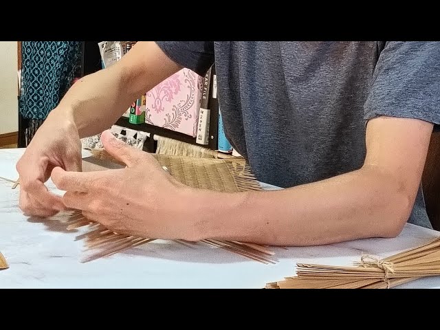 竹のリアルオオクワガタ　別府竹細工伝統工芸士　中岩孝二氏作 竹剥ぎのコツ 伝統工芸士中岩孝二】 #竹剥ぎのコツ#竹細工#bamboo