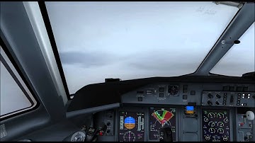 Flying the Dash8 Q400 through the clouds approaching ENBR in P3D v2