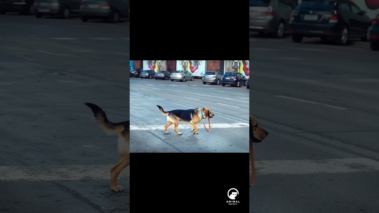 “Dog Walks Himself Across Street — Humans NOT Needed! 🐶😂🚦”