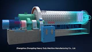 Ball Mill Workflow 3D AnimationZoneding Machine