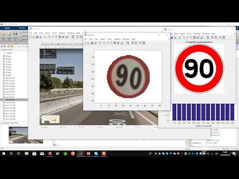 MATLAB - Speed Signal Recognition Hough Transform