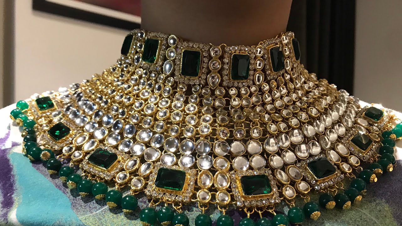 Green kundan dulhan set 27-10-20 @2060 