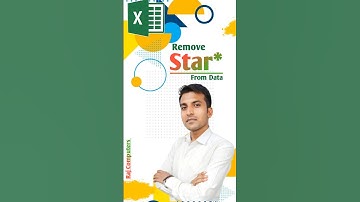 Remove Star(*) from data in excel  | Raj Computers | Raj sir #shorts #rajcomputers #rajsir