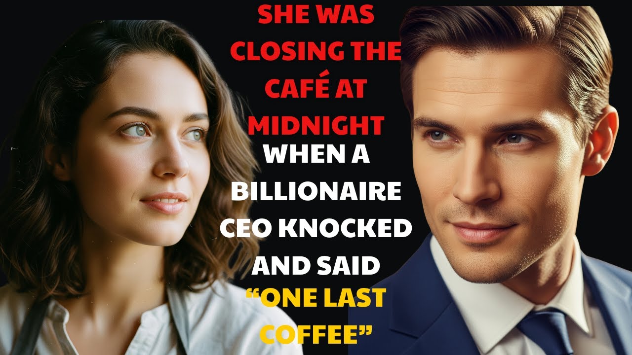 She Was Closing the Café at Midnight—When a Billionaire CEO Knocked and Said, “One Last Coffee”