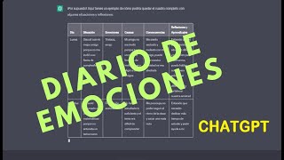 DIARIO DE EMOCIONES para sus estudiantes