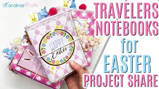 Easter Travelers Notebooks for SALE! Easter Journals Travelers Notebooks Project Share