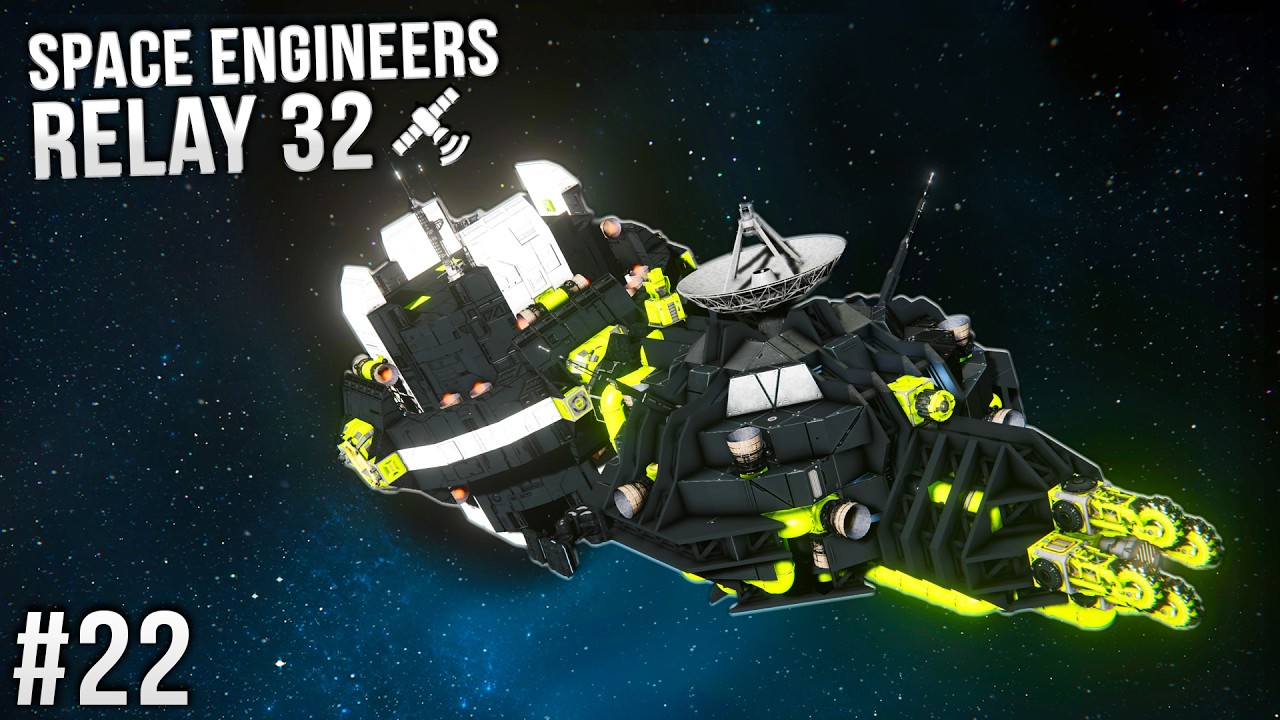 Launching The Mining Barge - Space Engineers: Relay 32 - Ep #22