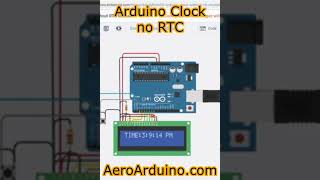Strange !!! Ever Made #Arduino Clock Without RTC #Tinkercad #AeroArduino