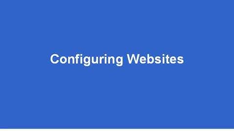 IIS 6   Configuring Websites