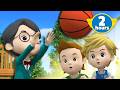 Latihan Bola Basket🏀│Pelajari Tip Keselamatan Dengan│Bola Basket│Robocar POLI POLI TV Indonesia
