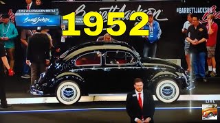 CLASSIC VW- 1952 VW BEETLE SPLIT WINDOW SOLD AT BARRETT- JACKSON AUCTION