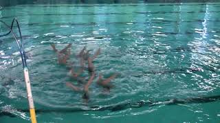 Brossard Synchro. Championnat québécois 2024. Equipe AA 16 20 Tech