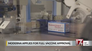 Moderna applies for full vaccine approval