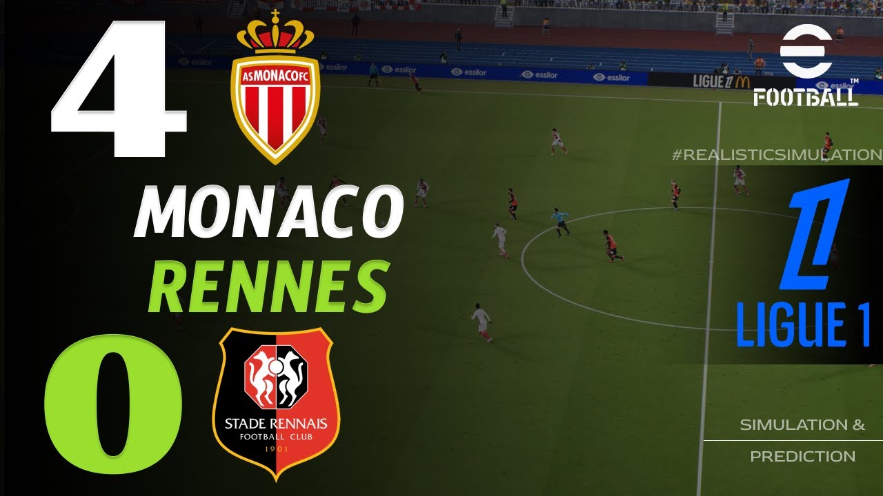  🔴 Résumé : Monaco vs Rennes 4 - 0 I HIGHLIGHTS | Ligue 1 2025/26 – aujourd'hui Efootball Pes21