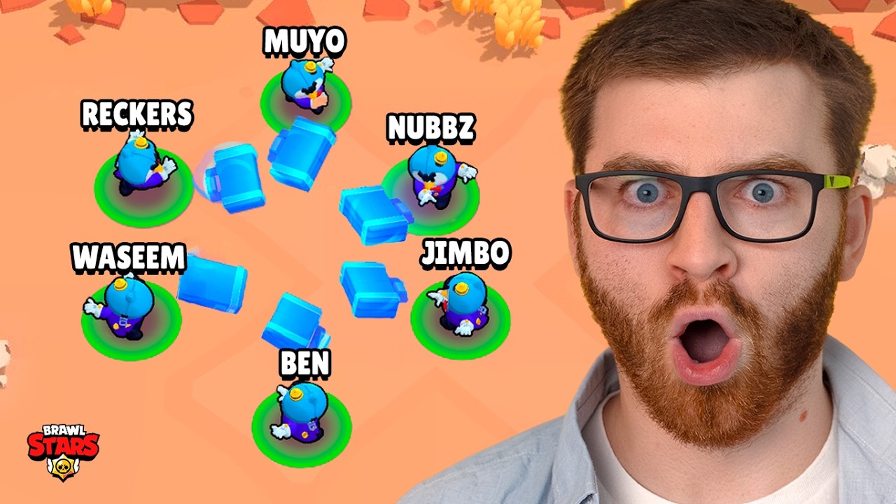 1v1v1v1v1v1 Using the WORST BRAWLER!