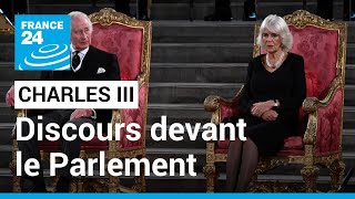 REPLAY - Le roi Charles III s'est exprimé devant le Parlement britannique • FRANCE 24