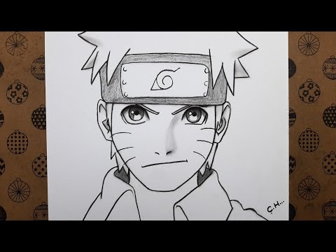 Kolay Anime Çizimi Adım Adım Naruto Nasıl Çizilir, Karakalem Kolay Çizimler 2022