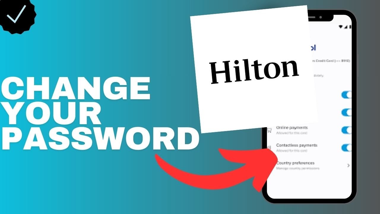 How to change your password in Hilton honors? - YouTube