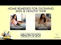 Home remedies for glowing skin  healthy hair