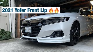 2021 Honda Accord Yofer Front Lip Installation