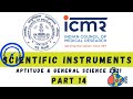 ICMR Part A| Scientific Instruments| General science| Aptitude| ICMR 2021| Aptitude| Part 14