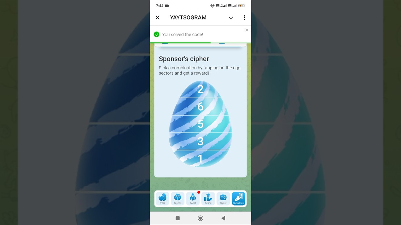 19 september yaytsogram cipher | today yaytsogram code | yaytsogram daily cipher 