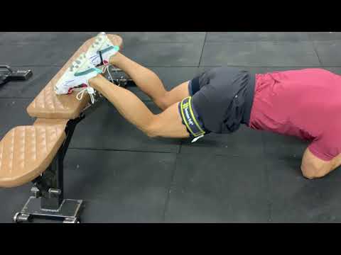 Plank Leg Extensions with Occlusion Cuffs | The Fitness Maverick Online Coaching