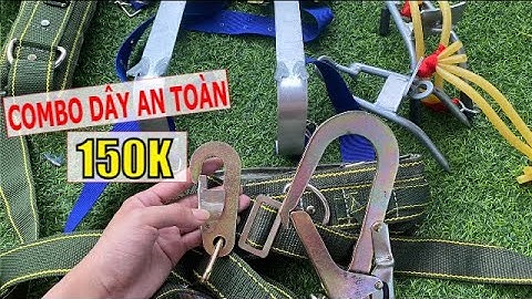 Combo guốc trèo cây giá rẻ | cựa trèo cây | dụng cụ hỗ trợ trèo cây | dây đai an toàn giá chỉ 150k