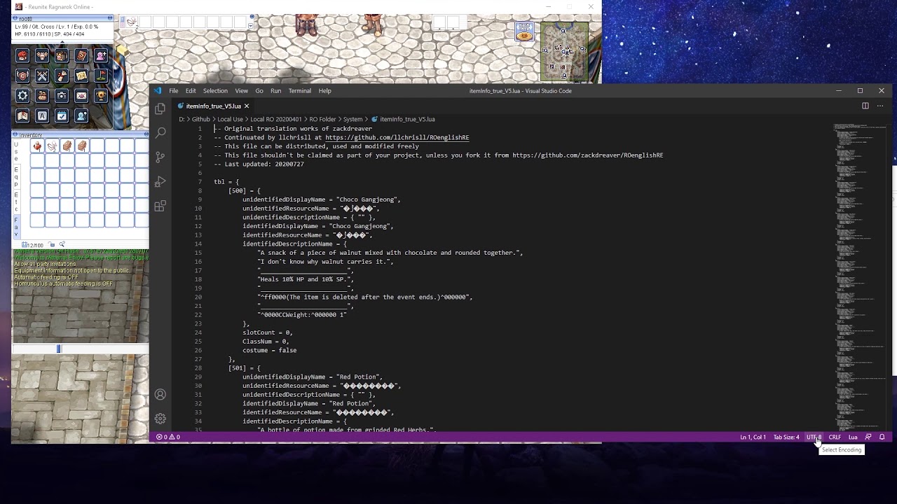 Tutorial Edit ItemInfo lua Menggunakan Visual Studio Code - YouTube