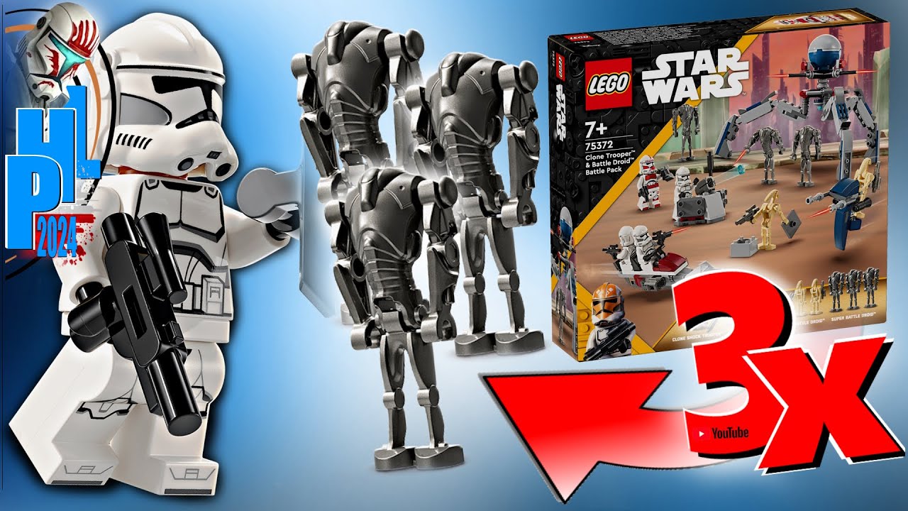 75372 Clones Vs Droids Battle Pack 2024 #Lego #StarWars