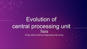 Revision #Evelution of processor #class3 #EnglishMedium #Grade7